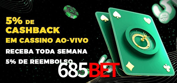 Promoções do cassino ao Vivo 685BET